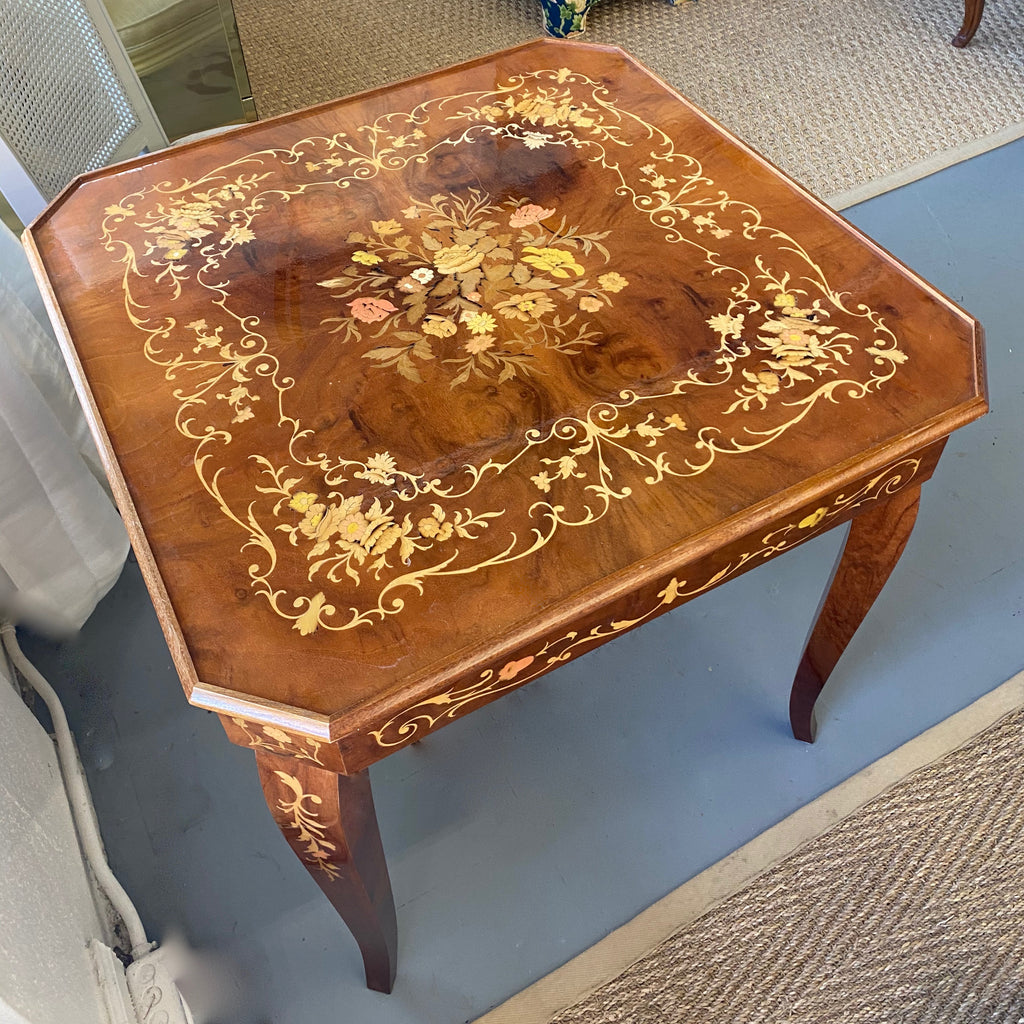 Pair Italian Mid Century Modern Faux Bamboo Glass and Brass Side Table –  Avery & Dash Collections