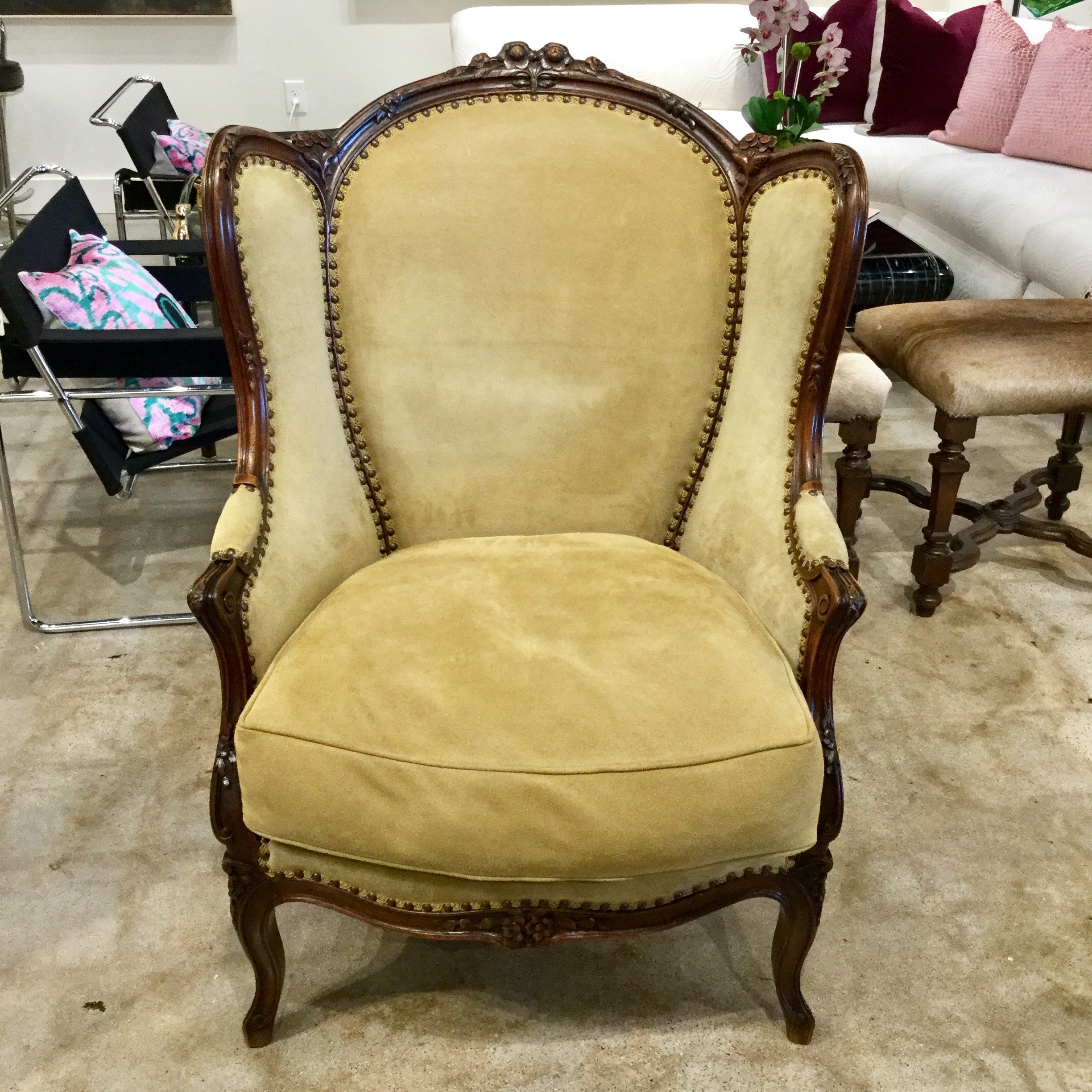 French Louis XV Walnut Bergere Armchair For Sale at 1stDibs  louis xv  bergere chair, louis bergere, french bergere chair