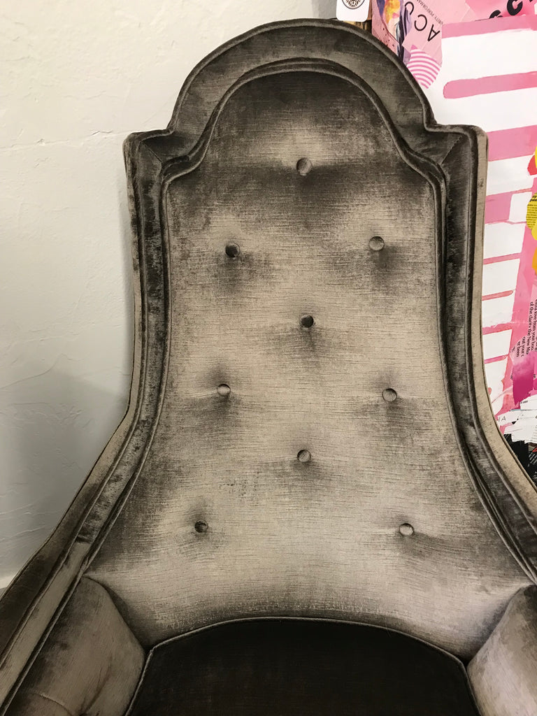 Hollywood Regency Style Tufted Velvet Chairs (Pair) - Park + Eighth